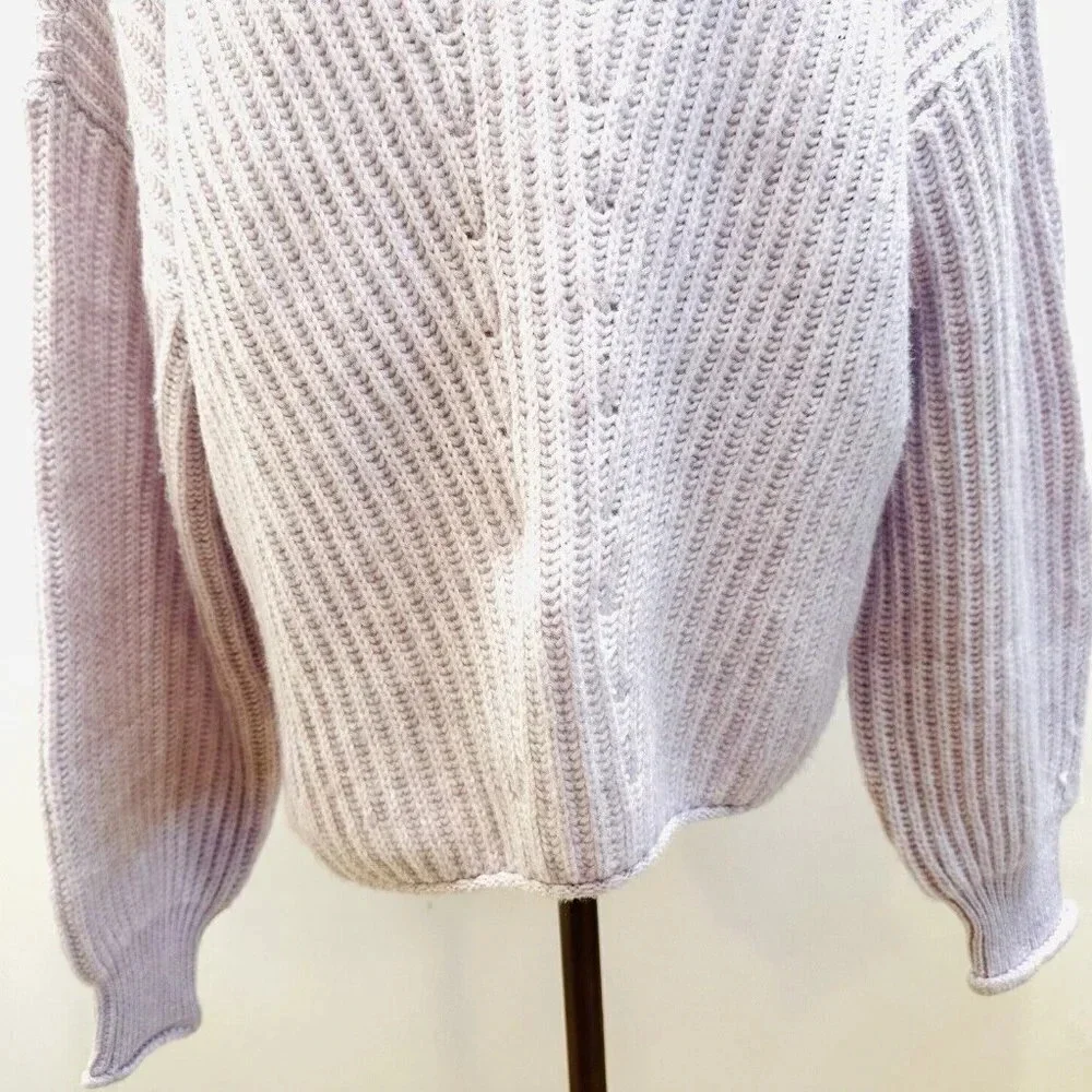 NWT SO GOODS FOR LIFE Women Long Sleeve Mock Neck Pullover Purple Sweater Sz XXL